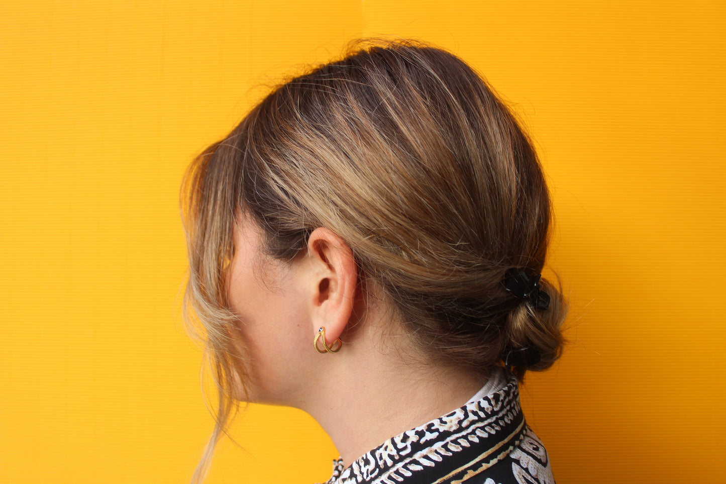 Boucles d'oreilles dorées Calliophis #02