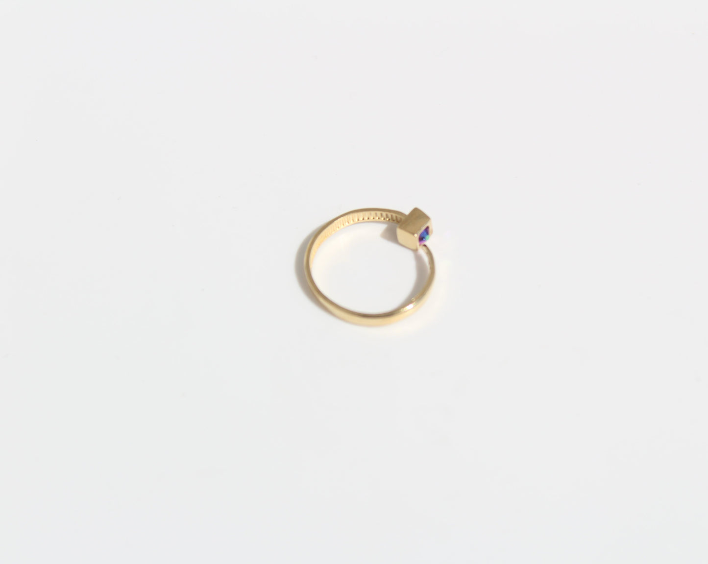 Bague dorée simple Calliophis #03