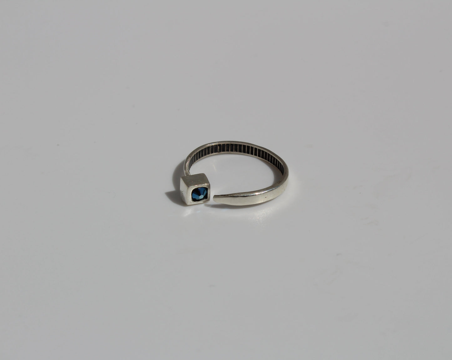 Bague argentée simple Calliophis #03